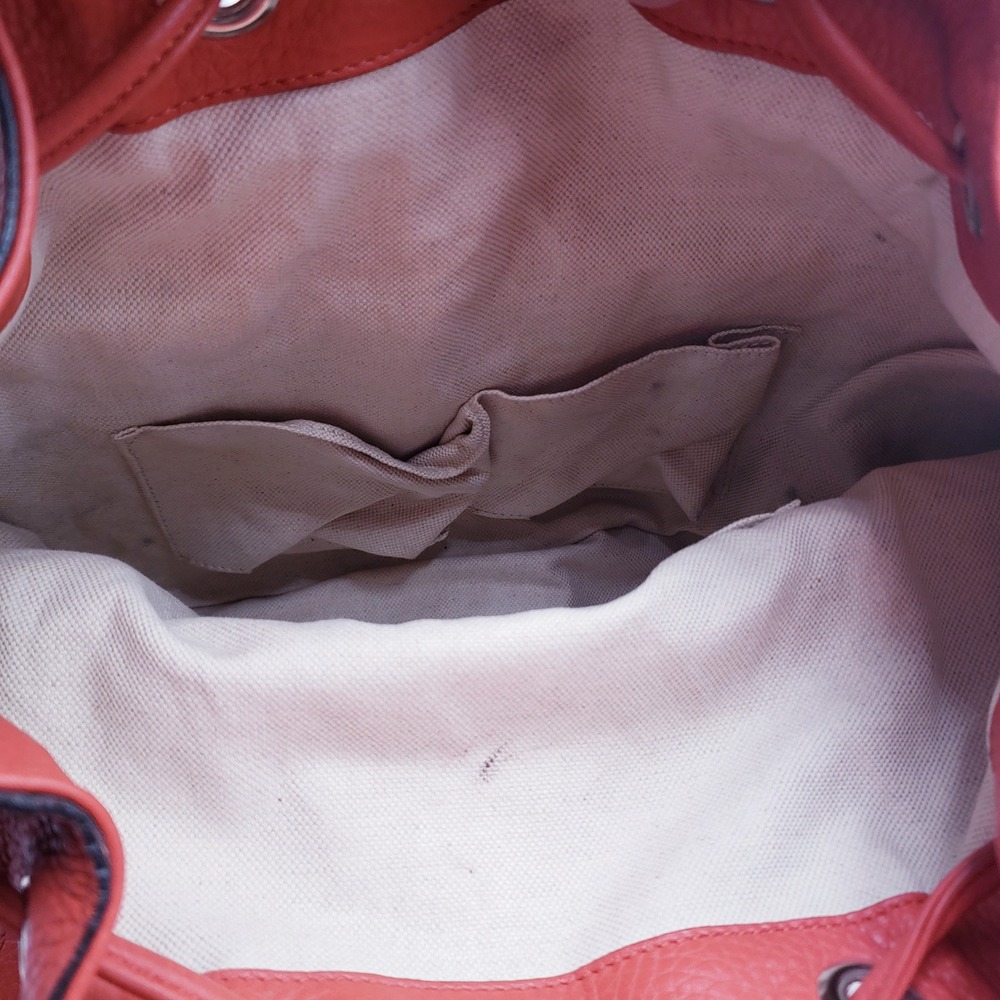 Gucci Bamboo Backpack Orange Pebbled Leather Tassel‎ - Picture 15 of 16